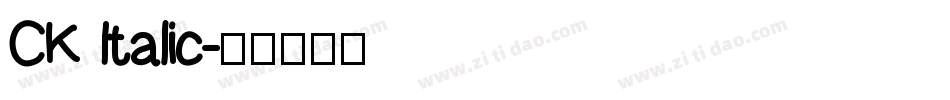 CK Italic字体转换